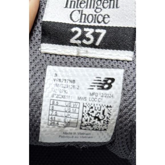 New balance 237 Black magnet Sea salt Women 9.5 - Picture 4 of 5